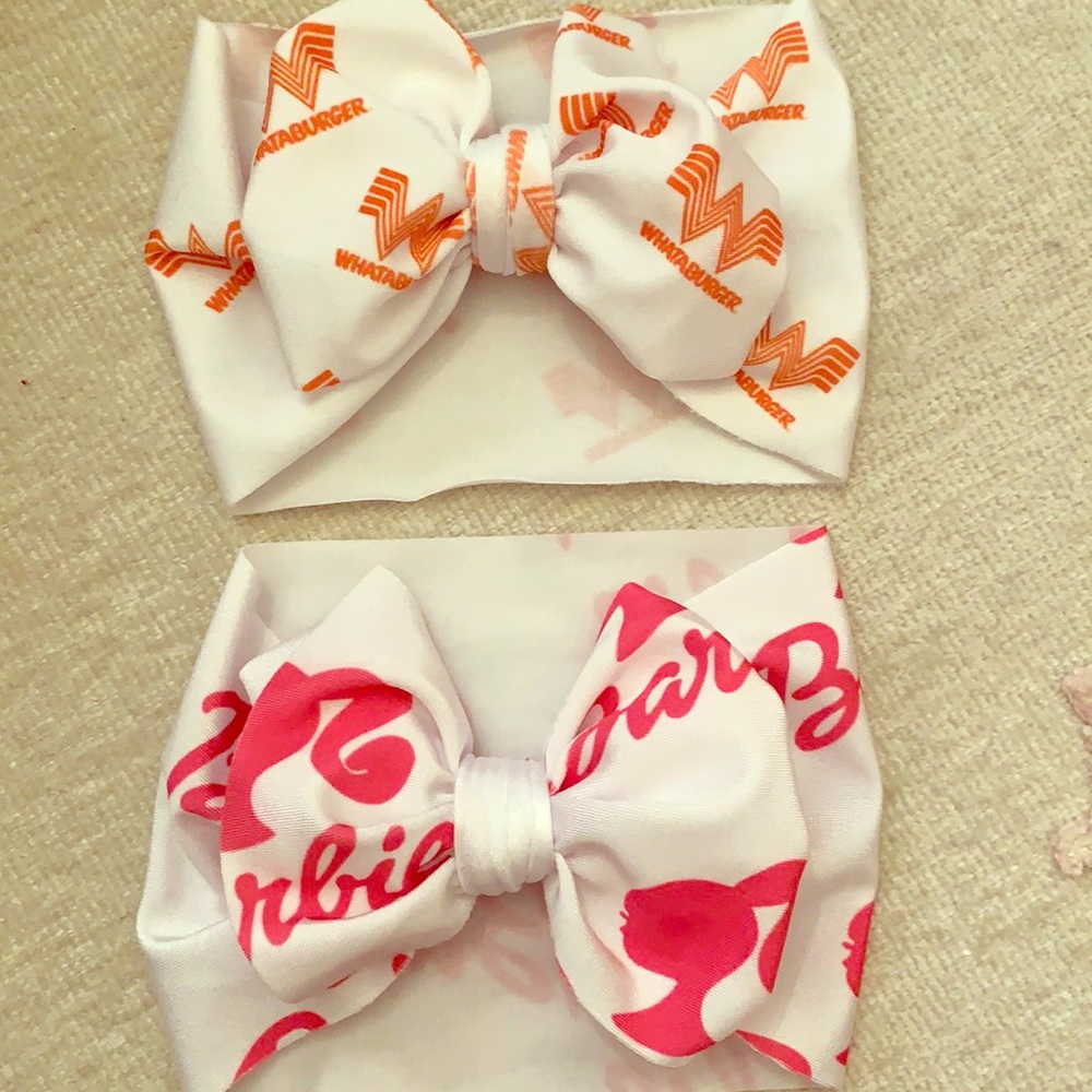 Barbie and Whataburger Headwraps NWOT